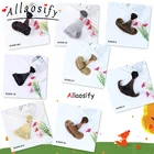 Волосы Allaosify вьющиеся для кукол, аксессуары для кукол, 1 шт., 15 см х 100 см, черные, золотые, коричневые, 13, 14