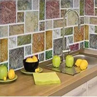 3D Waterproof Wall Tile With No Pollution Waterproof And Removable Wall Tile Peel And Stick Wall Kitchen Tile For Home Decorate