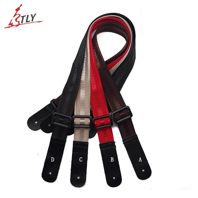 

Adjustable Ukulele Ukelele Strap Colorful Nylon Strap Leather Ends