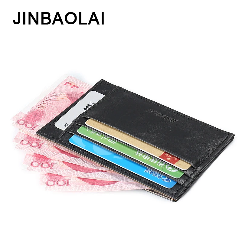 

JINBAOLAI маленький кошелек, мужской кошелек с держателем для кредитной карты, тонкие мужские бумажники, винтажные кожаные мужские бумажники, б...