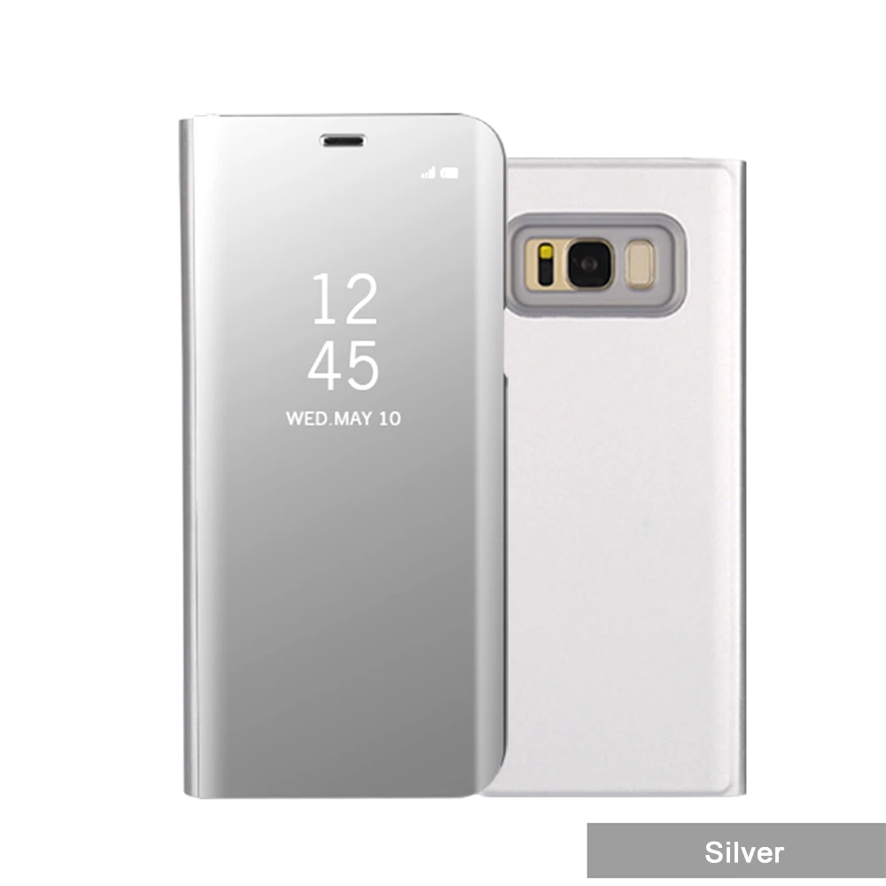 Умный зеркальный Чехол С Откидывающейся Крышкой для samsung Galaxy S10e S10 S8 S9 плюс A5 A7 A3 J5 J3 J7 A6 A8 плюс Note 9 8 S7 кожаный чехол