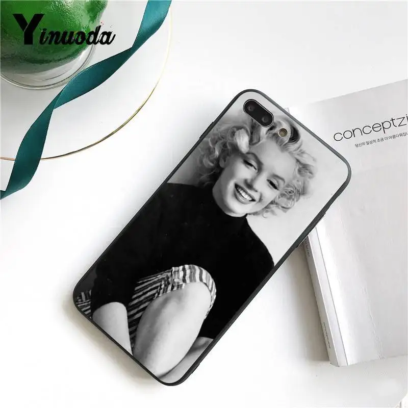Yinuoda Мэрилин Монро с котом на заказ фото мягкий чехол для телефона для iPhone 8 7 6 6S 6Plus X XS MAX 5 5S SE XR 11 11pro 11promax - Цвет: A9