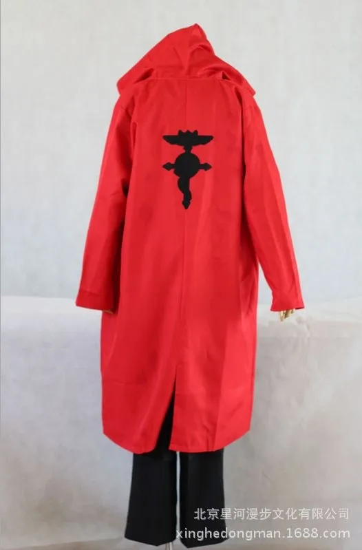 Цельнометаллический Косплей алхимика Для Взрослых Черный Эдвард костюм