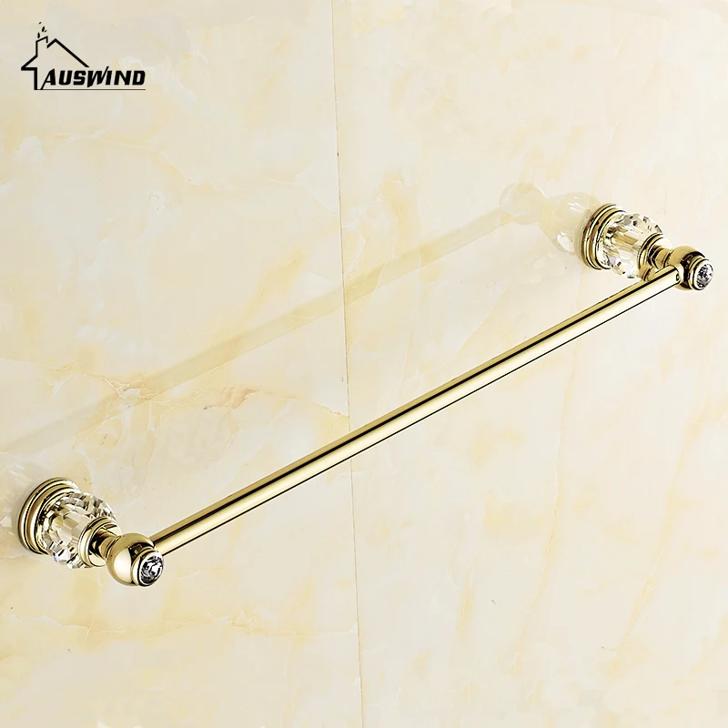 solid brass crystal bathroom accessories set polish finish gold bathroom hardware set europe antique bathroom products st1 free global shipping