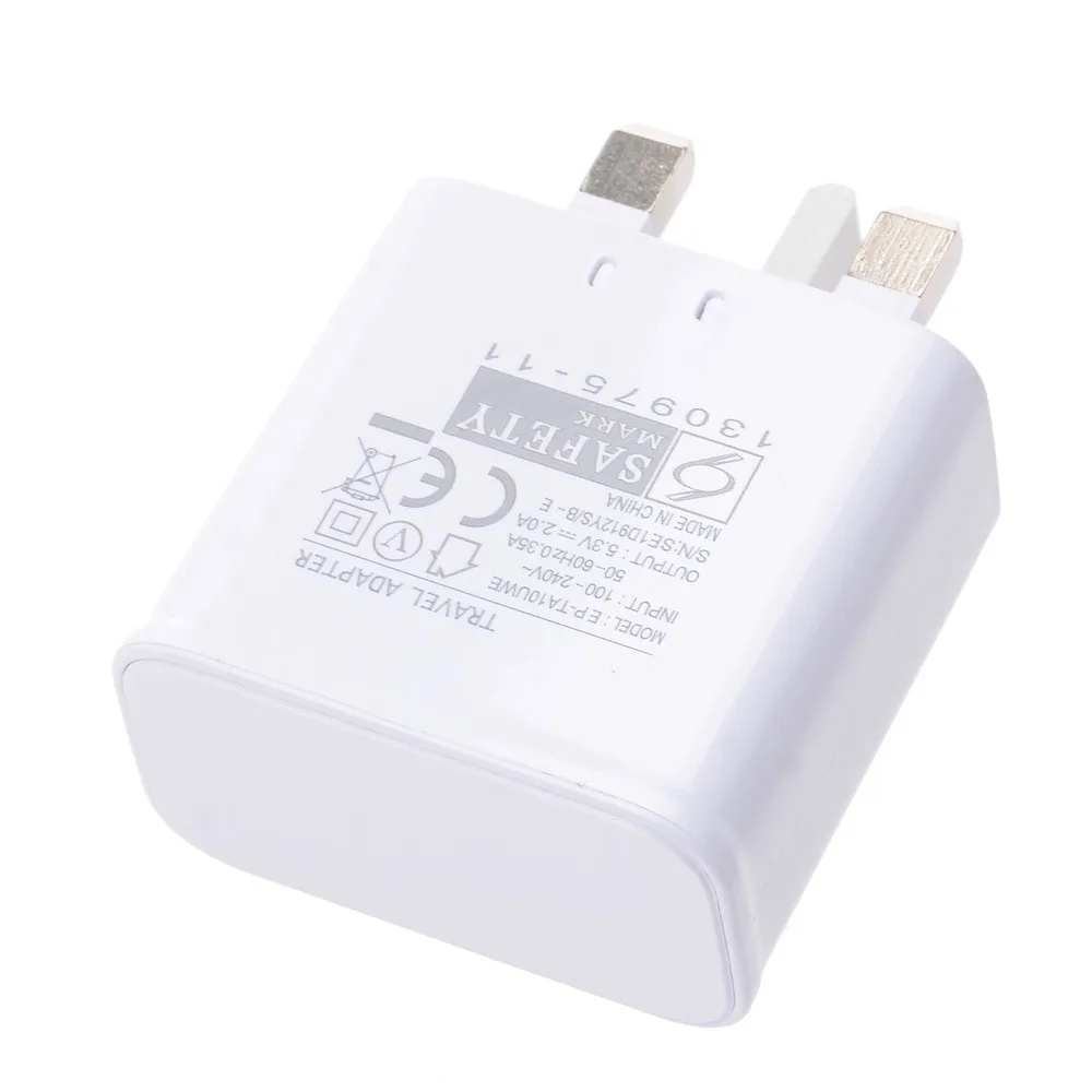 UK Plug 5 V 2A AC EP-TA10UWE один usb-порт смартфон настенное зарядное устройство для samsung Galaxy NOTE4/S6/S7 хорошее качество 50 шт./партия
