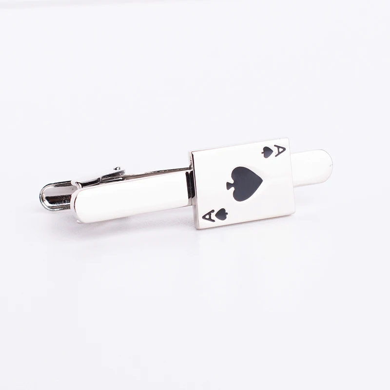 Эмалированный зажим для галстука в виде покера мужчин деловой галстук с