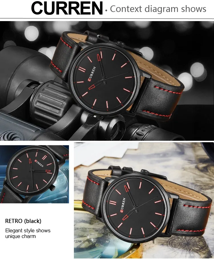 Модный Топ Luxury Brand Curren Часы Для мужчин Сталь сетка ремень кварц-часы ультра тонкий циферблат часов Для мужчин Relogio masculino 8233