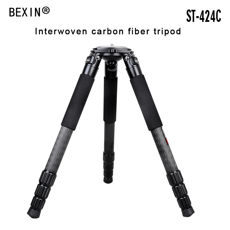 

High quality professional carbon fiber tripod 50kg load capacity tripod 95mm heavy duty hollow flange for DSLR camera