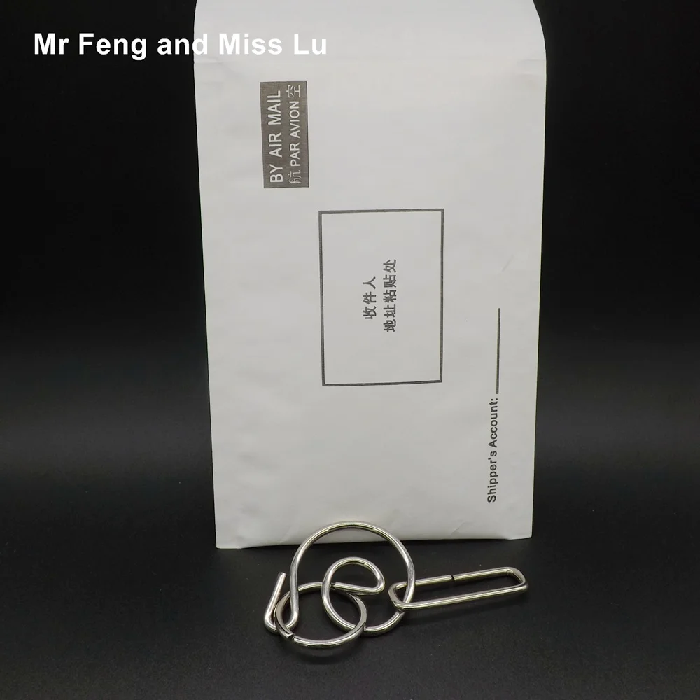 Классический IQ магический трюк металлическая проволока кольцо головоломка Конч