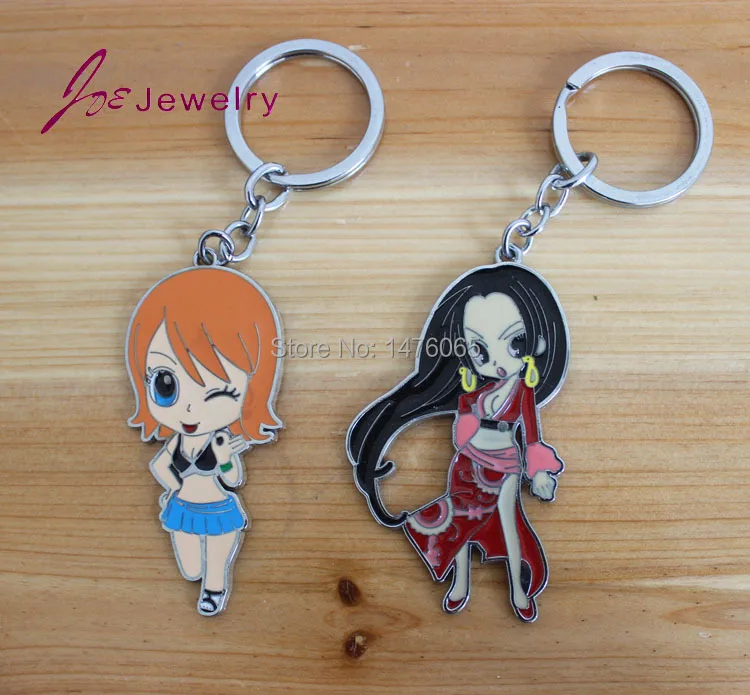 2015 new brand design key chain long black hair red dress girl keychain fashion jewelry for bag accessories car ring ZK203 | Украшения и