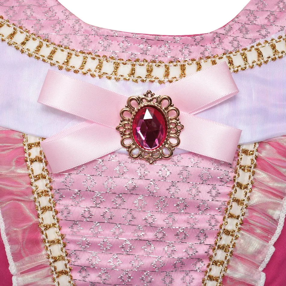 Princess Dress Aurora Costume for Girls Cosplay Gown Kids Pink Tutu Child Halloween Party Clothes Sleeping Beauty | Детская одежда и