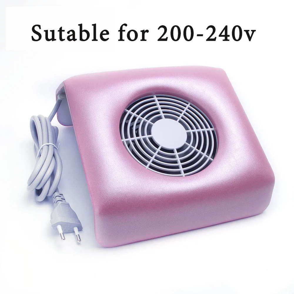 Pink 220V Одежда высшего качества 220 В/110 В ногтей Вентилятор Книги по искусству всасывания пыли коллектор Маникюр Подача акриловые УФ гель машина ногтей пыли коллектор - Цвет: Pink 220V