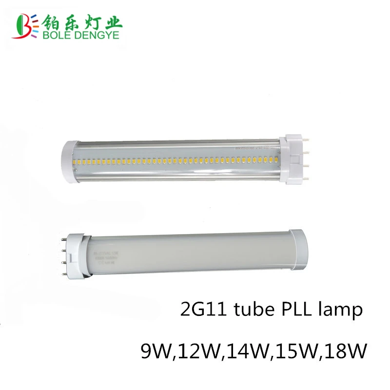 2g11 led tubo de luz pll lampara PL bar 4pin Epistar SMD difusa cubierta 8W 12W 14W 15W 18W AC96-265V frio blanco | Лампы и освещение