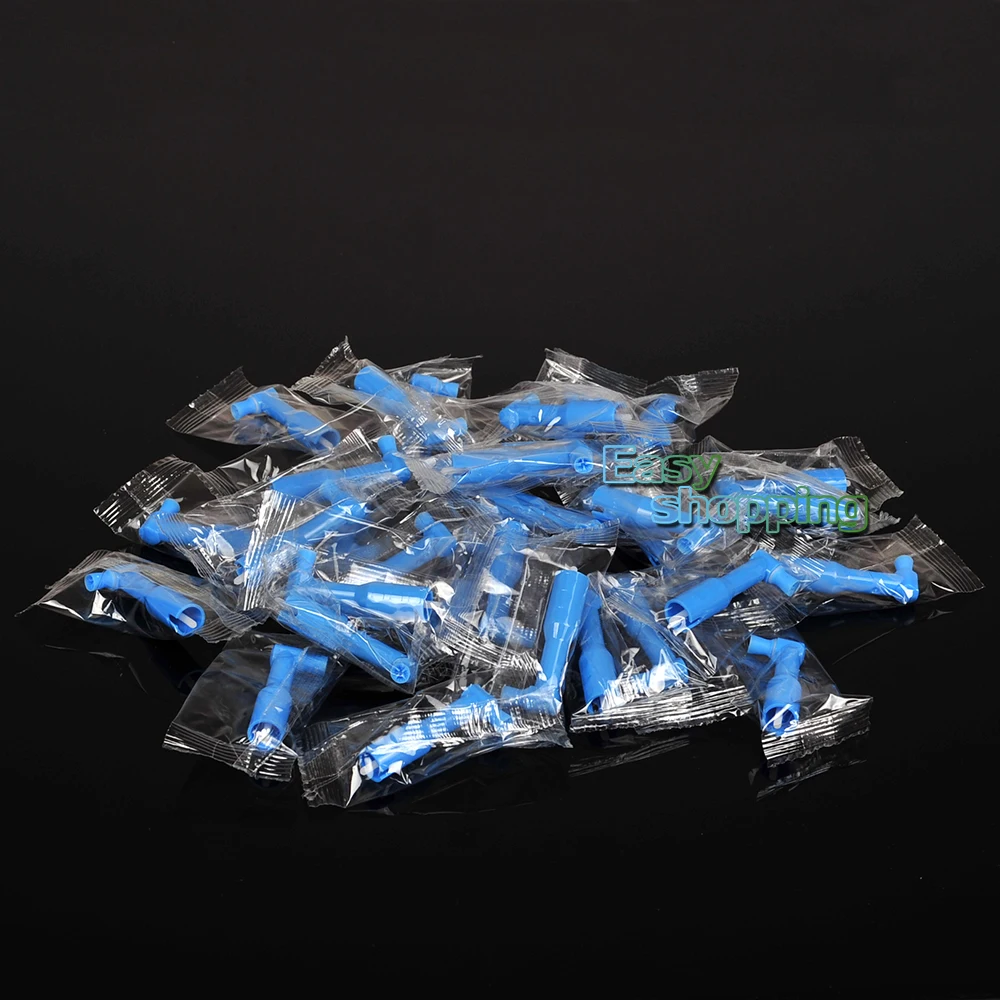 100 шт. одноразовые голубые зубные стаканы с профессиональным углом | Красота и