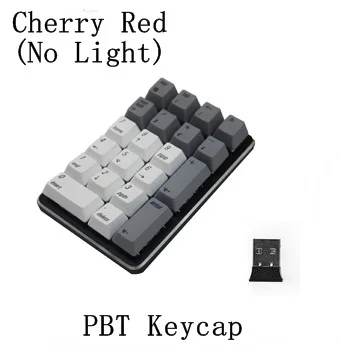 Cherry Red PBT Все новые Magicforce Smart 21 ключ 2,4G Беспроводная Механическая цифровая клавиатура ноутбук, настольный компьютер, беспроводная клавиатура - Цвет: Cherry Red PBT