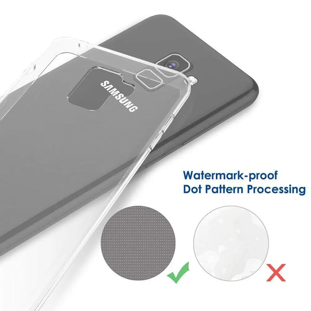 Чехол для samsung Galaxy A8 2018 TPU Силиконовый прочный прозрачный мягкий чехол Plus защитная