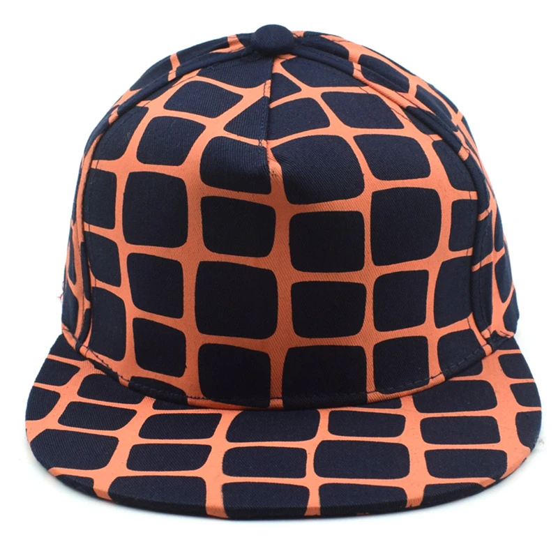 Мода 2017 г. Стиль Бейсбол Кепки Спорт Snapback шляпа S печати больших решетки хип хоп