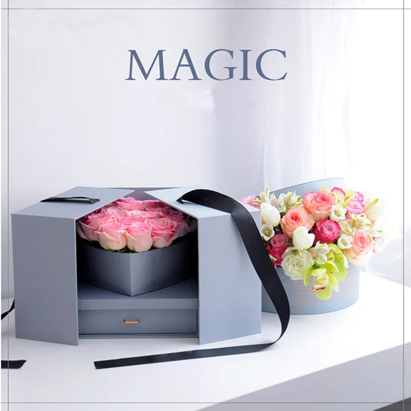 Подарочная коробка Magic Cube с ящиком и коробкой для сердечек подарочная сюрпризов