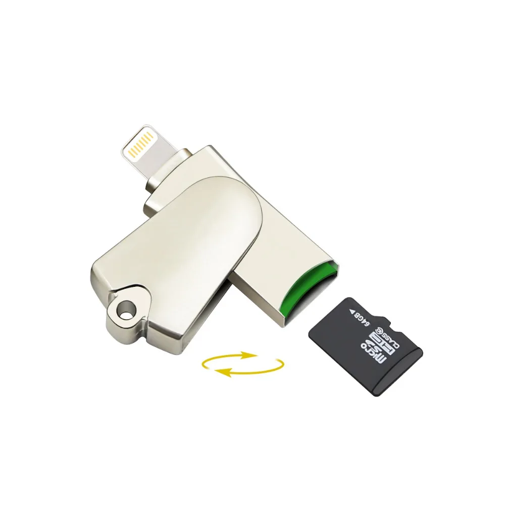 Micro SD TF OTG Lightning USB кардридер USB2.0 для iPhone X 8 7 6 Plus iPad Air Mini 4|Картридеры| |