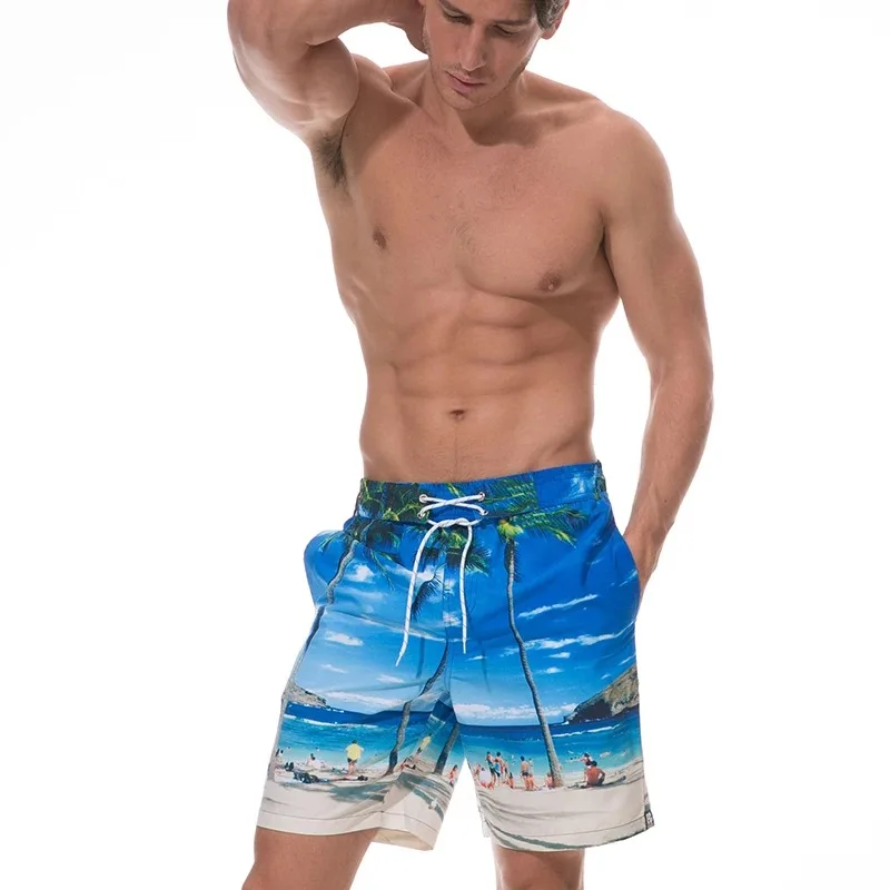 Летний мужской Пляжный Купальник тонкий удобный дышащий купальник для мужчин