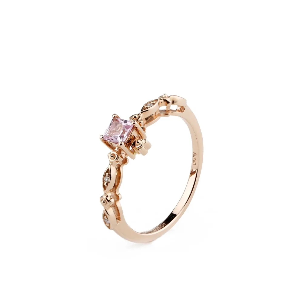 LASAMERO квадратная форма 0.27CT Искусственный драгоценный камень бриллианты акценты