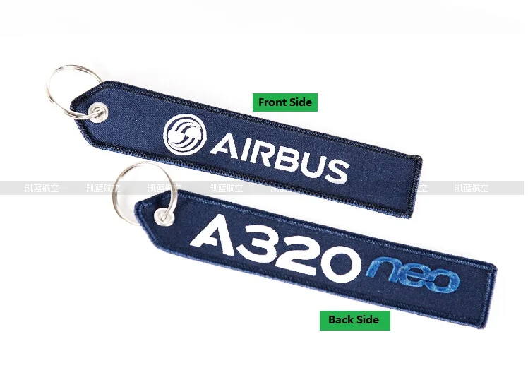 Airbus логотип A320 neo багажная бирка дорожные аксессуары Deep Blue с вышивкой Подарочная