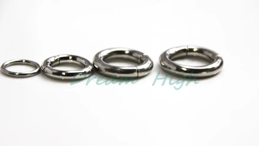 

HENGKE Jewelry 316L Surgical Steel Smooth Segment Ring Segment Captive Ring Body Jewelry 50pcs/lot Free Shipping Mixed Size