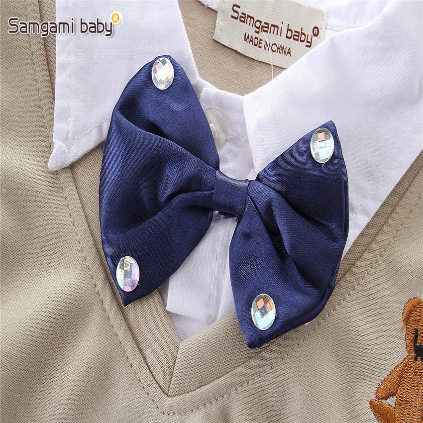 SAMGAMI BABY Детский костюм джентльмена из двух предметов с галстуком-бабочкой +