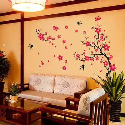 Семейные Съемные Виниловые наклейки на стену с цветком из цветов настенные