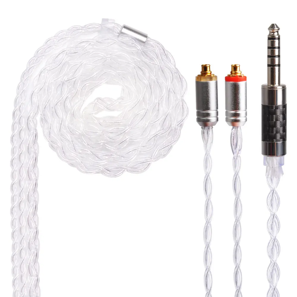 4 ядра кабель MMCX для Shure SE215 SE535 SE846 2 pin ZS10 ZST ZAR ES4 ZS6 наушники с украшением в виде