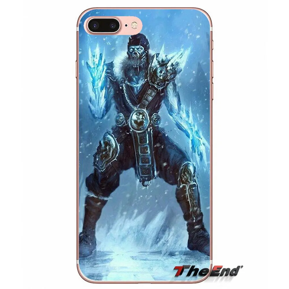 Чехол с рисунком скорпиона mortal kombat для iPhone X 4 4S 5 5S 5C SE 6 6S 7 8 Plus Samsung Galaxy J1 J3 J5 J7 A3 A5 2016