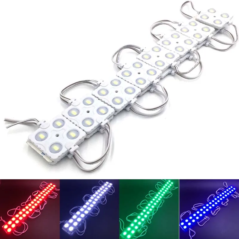 50pcs 5730/5630 4LED Injection LED Module 12V Waterproof IP65 White/Warm White/Red/Blue/Green led | Лампы и освещение