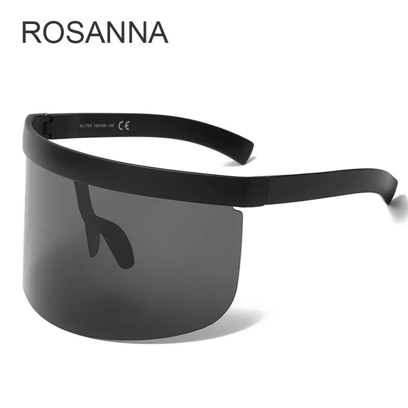 Солнцезащитные очки ROSANNA в большой оправе UV400 R449 для мужчин и женщин зеркальные