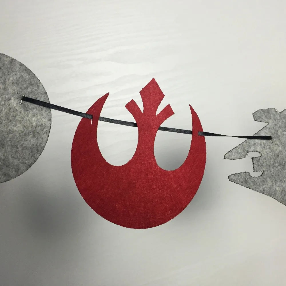 Starwars Millennium Falcon сопротивление 3 метра веревка картонный заголовок с флажками флаг День рождения украшение Бантинг поставка