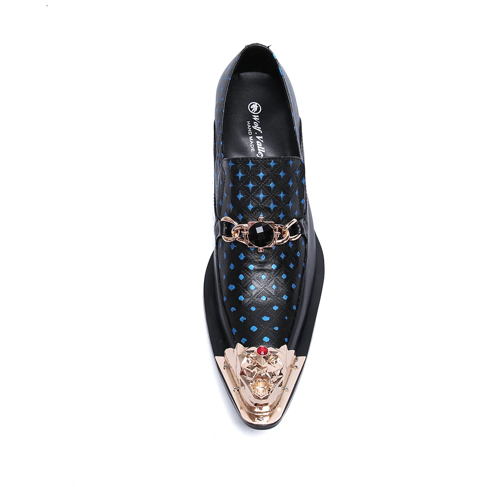 Мужские летние туфли дышащие с железным носком на среднем каблуке | Обувь