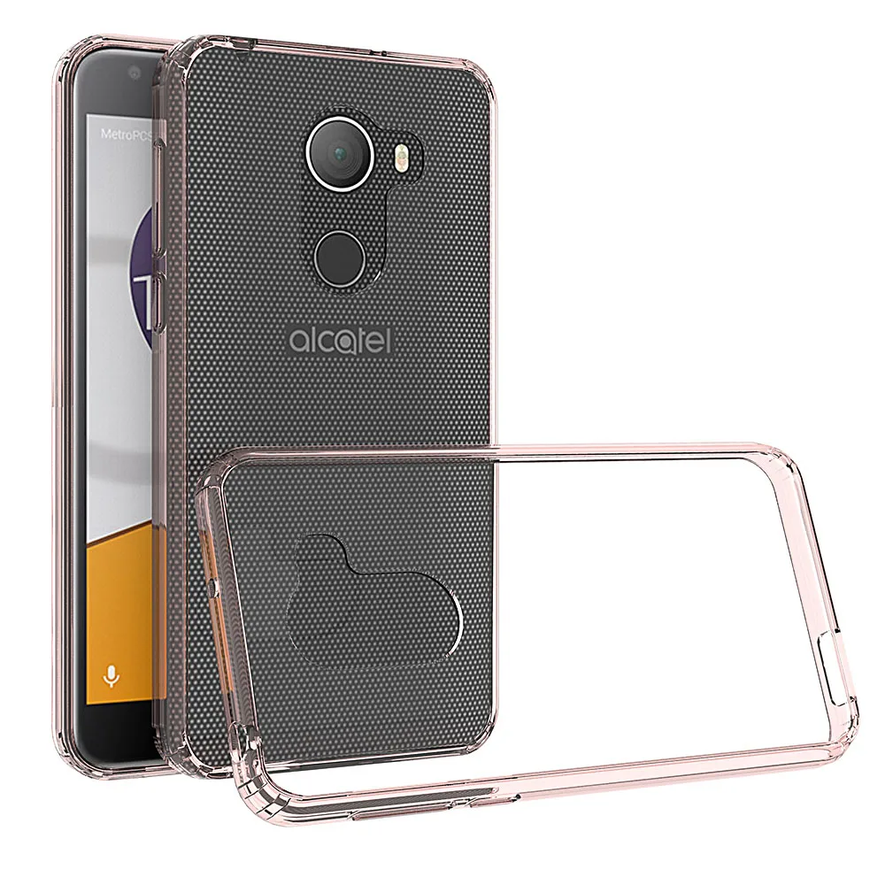 Ультра тонкий прозрачный ТПУ бампер &amp PC назад жесткий футляр Anti Scratch Cover для Alcatel