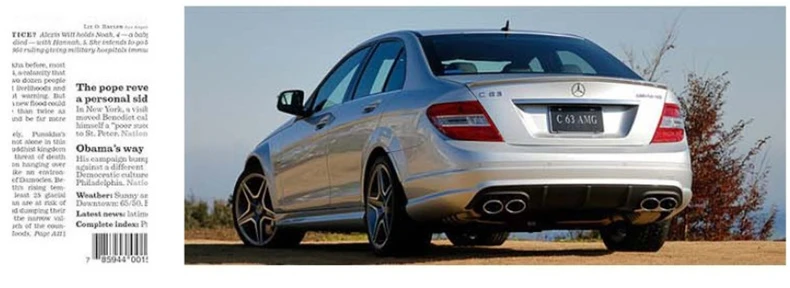 Автомобильный задний спойлер из углеродного волокна для Mercedes Benz C Class W204 C63 C180 C200