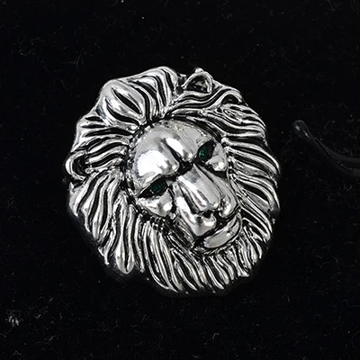 Vintage Silver OBN унисекс мужской ювелирный воротник булавка Винтаж Лев Голова Воротник Советы Брошь костюм аксессуар для рубашек - Окраска металла: Vintage Silver