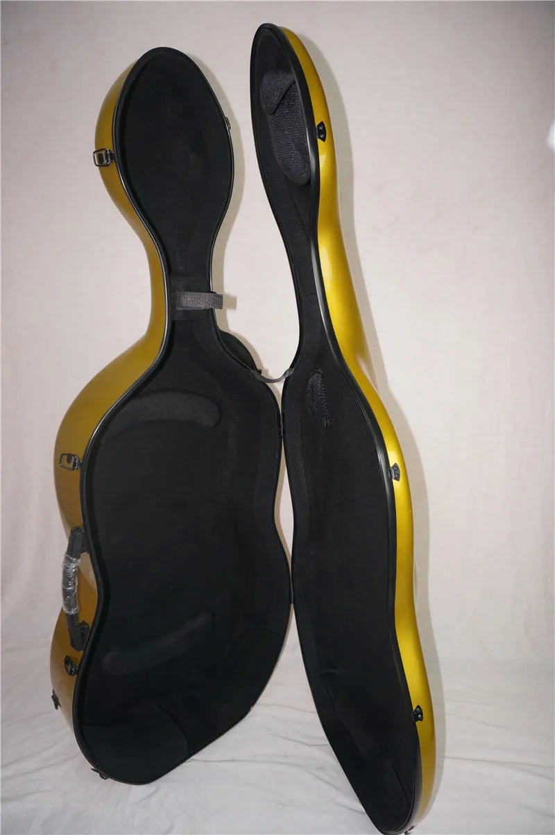 Один 4/4 футляр для виолончели желтый черный белый красный стекло синего цвета
