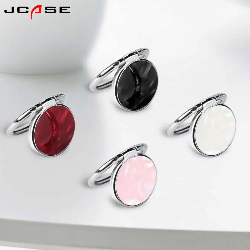 JCASE круглая металлическая оболочка кольцо на палец подставка для смартфона
