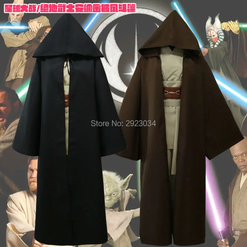 Star wars jedi knight костюм взрослых мужчин в оби-ван кеноби боевые костюмы косплей