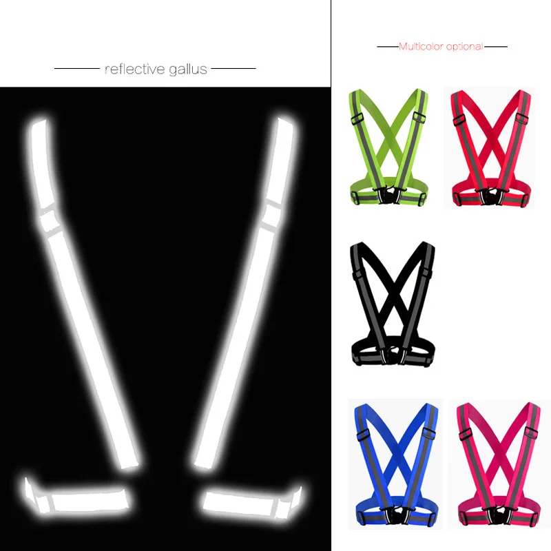 Регулируемый светоотражающий жилет безопасности Светоотражающий Жилет с