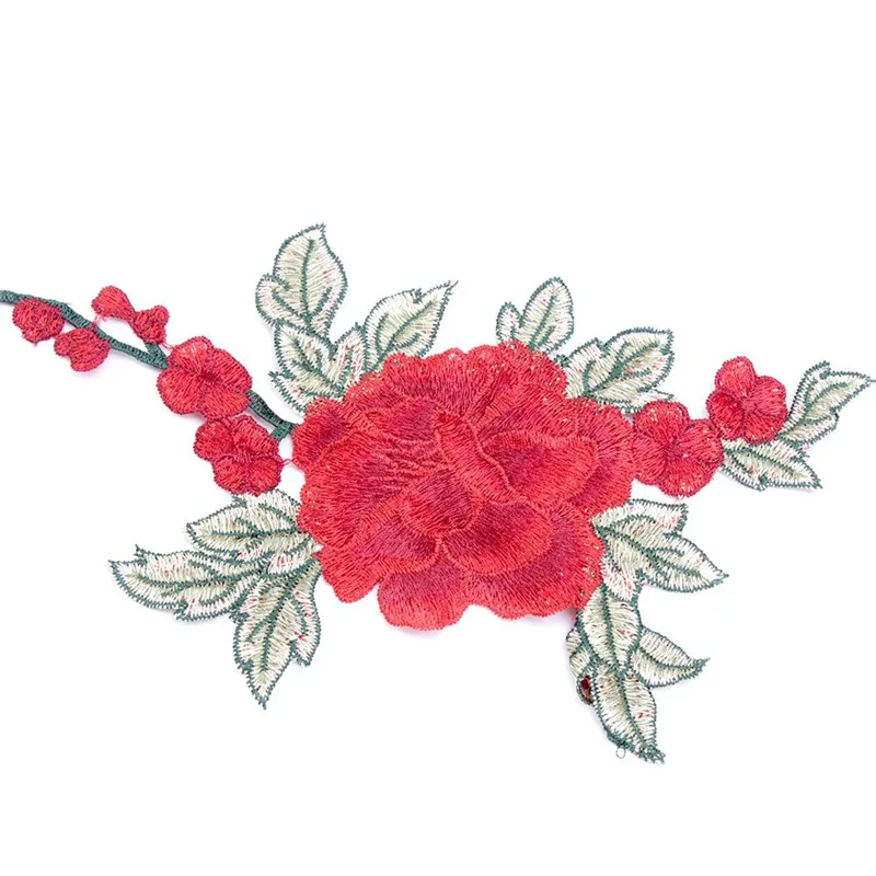 1 шт. вышивка в виде Розы нашивка для платья шляпы сумки джинсов аппликация
