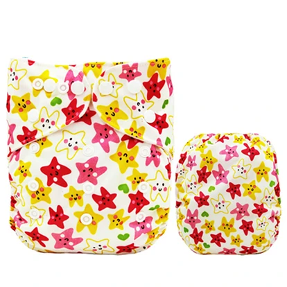 LD07Diaper cover VEJYO 1 шт. ткань с полиуретановыми нитями Водонепроницаемая моющаяся AIO карманная ткань пеленки детские Новорожденные Многоразовые Подгузники Регулируемая посадка от 3 до 15 кг - Цвет: LD07Diaper cover