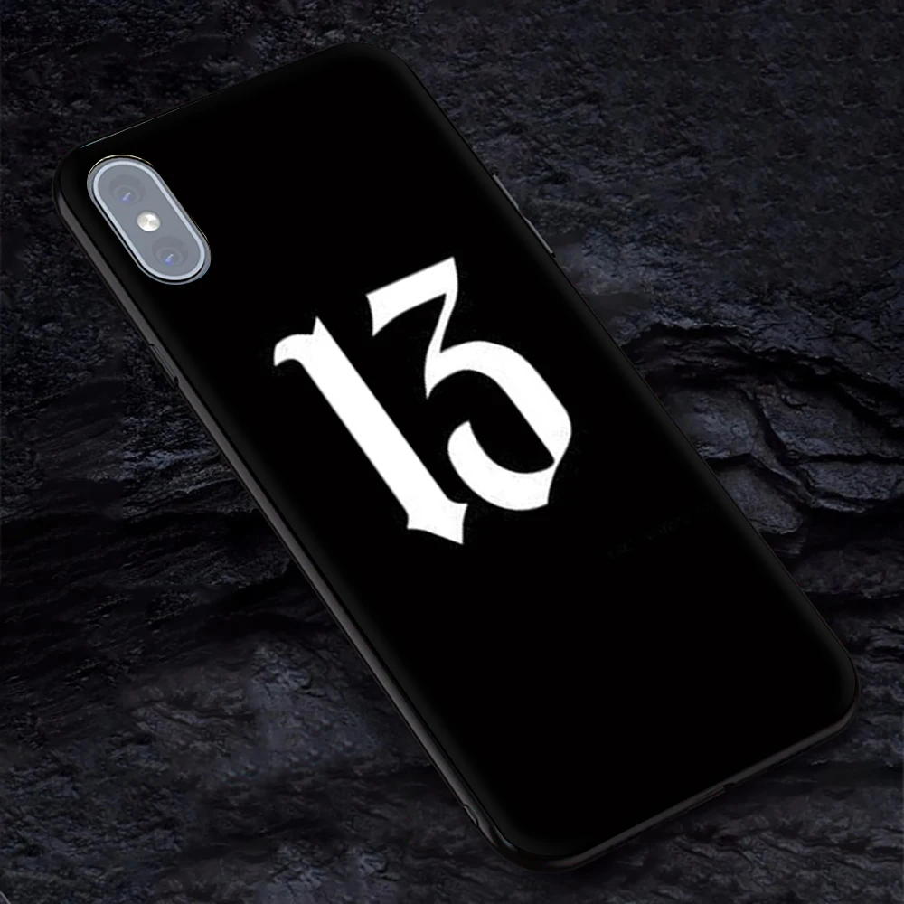 Черная надпись и цифра Coque Shell Мягкий силиконовый чехол для телефона iphone 5 5s 6 6s 7 8 plus X XR XS MAX 11 pro Max