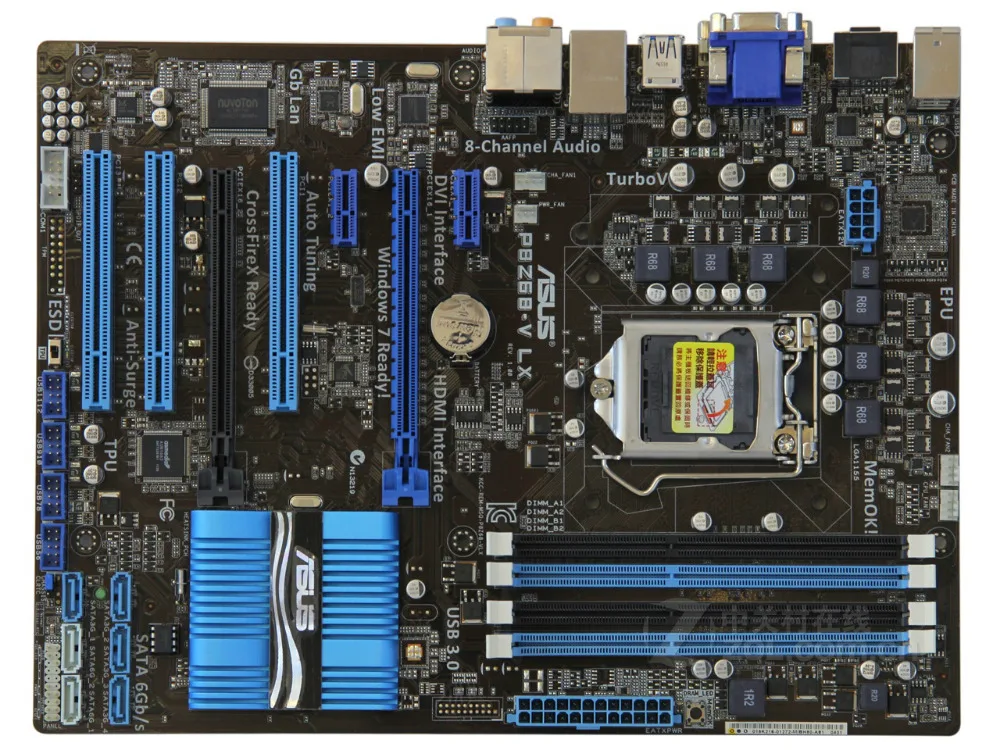 Оригинальная материнская плата ASUS P8Z68 V LX DDR3 LGA1155 32GB Intel Z68 настольная бесплатная
