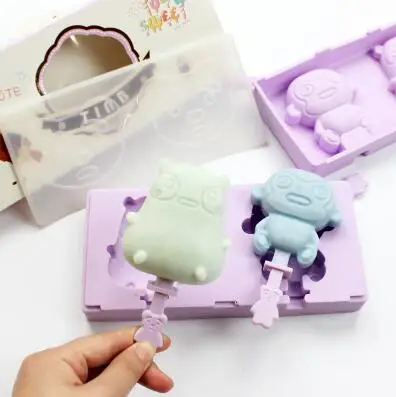 10 стилей DIY силиконовая форма для мороженого формы для Фруктового мороженого держатель для мороженого Форма для замороженного льда с палочками для мороженого крышка кухонный инструмент - Цвет: 10