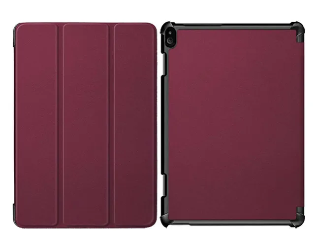 Wine Red Магнитный смарт-чехол для lenovo Tab P10 TB-X705F TB-X705L трехслойный чехол-подставка для lenovo Tab P10 10,1 ''Чехол+ пленка - Цвет: Wine Red
