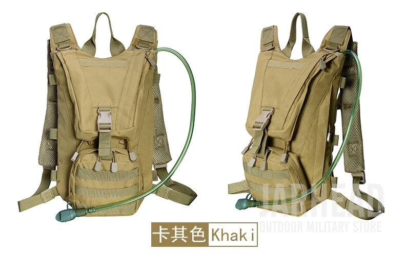 2.5L Открытый Рюкзак Molle военный тактический гидратор сумка Велоспорт воды мешок кемпинг езда Пешие прогулки Оксфорд Верблюд Сумка для воды