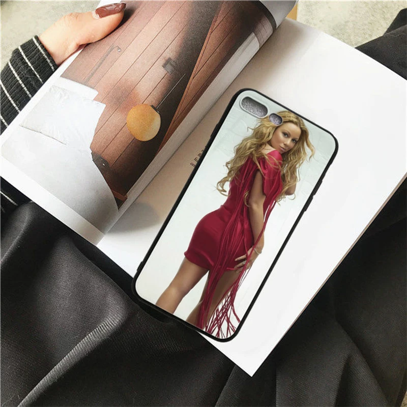 

HOUSTMUST Mariah Carey Black Soft Phone Case Cover For iPhone 8 8plus XSmax XR XS 7 7plus 6 6s 6plus 5 5s Phone Case cover Shell